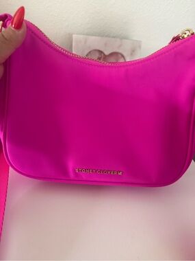 Stoney Clover Lane Curved Fuschia Crossbody